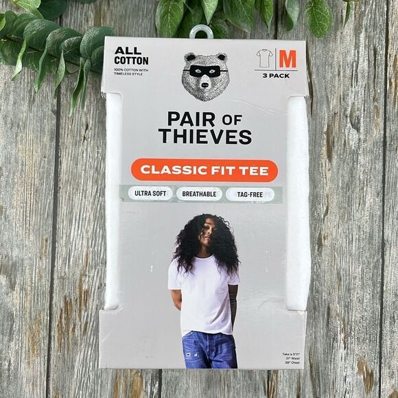 Pair of Theives Other - Men’s Pair of Thieves White Cotton Crew Undershirt T-Shirts 3-Pack Size M